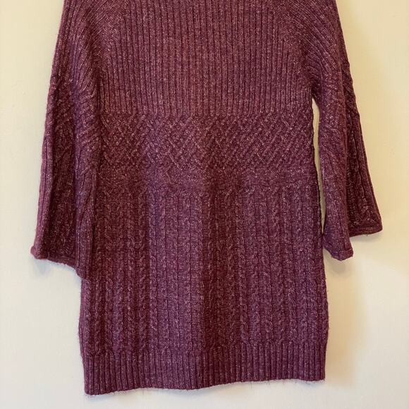 Cabi S long sleeve sweater knit purple fairycore soft cabincore winter cozy - Picture 7 of 7